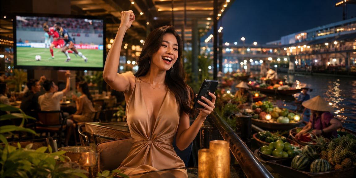 Người chơi trải nghiệm casino trên điện thoại di động tại vùng sông Mekong