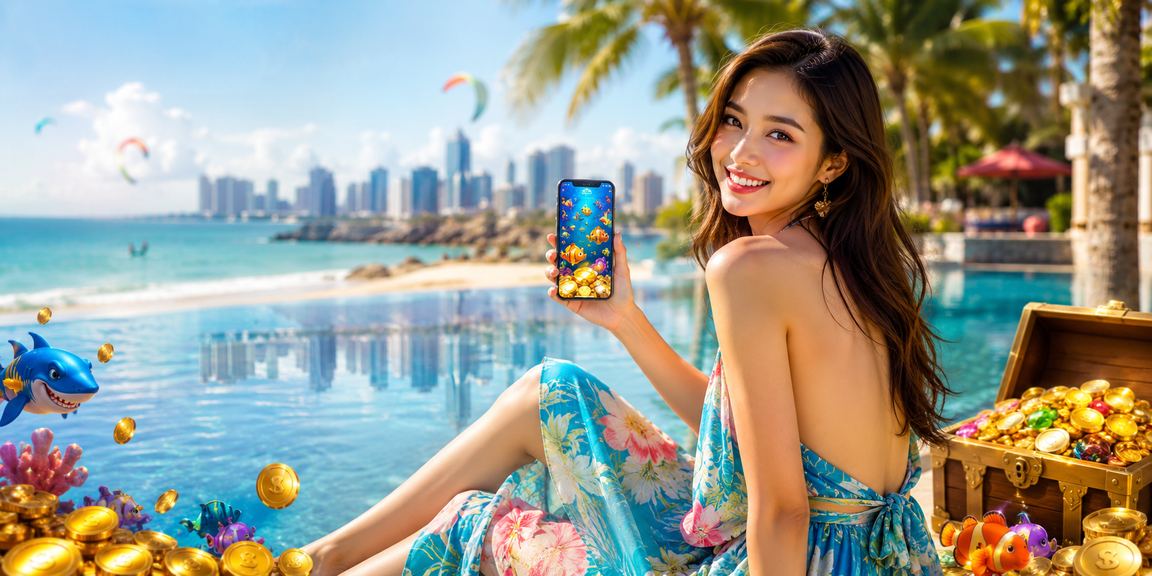 Thành viên gsx tại Mũi Né sử dụng ứng dụng casino trên điện thoại bên bờ biển